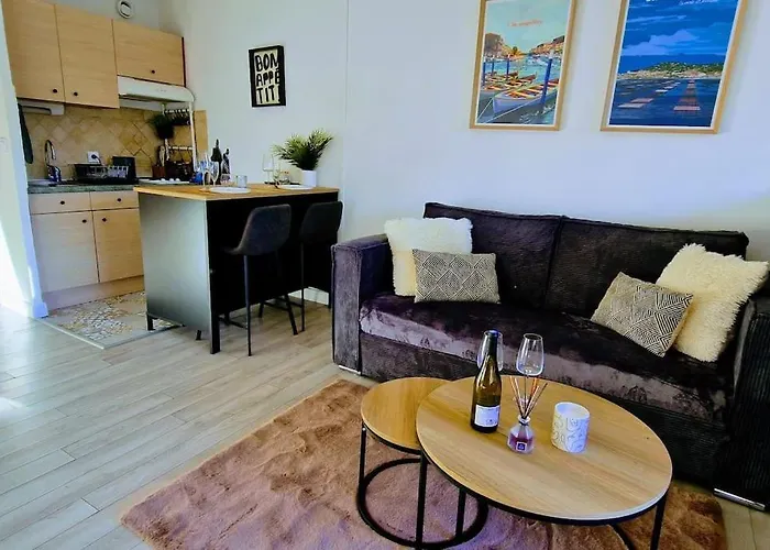 Le Port Cros 10, Superbe Studio En Bord De Mer, Jolie Vue, Parking Prive, Climatisation